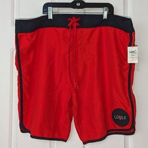 Stephen King It Lover Loser Club Red Board Shorts 2X New With Tags!